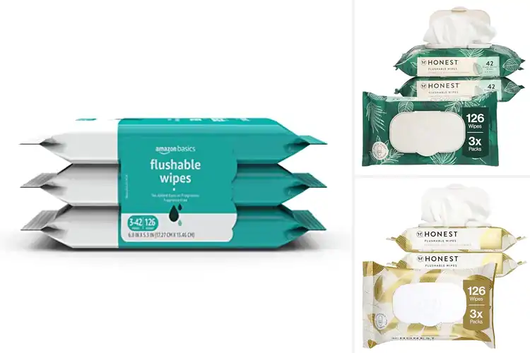 Detailed view of Best 126 Count Flushable Wipes