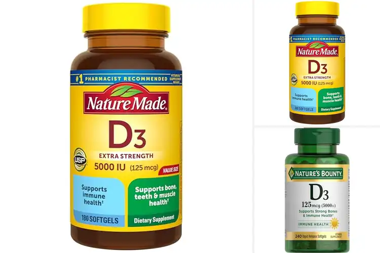 Detailed view of Best 5000iu Vitamin D3 Softgels