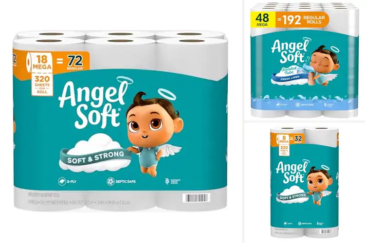 Detailed view of Best Comfort Angel Soft Toilet Paper