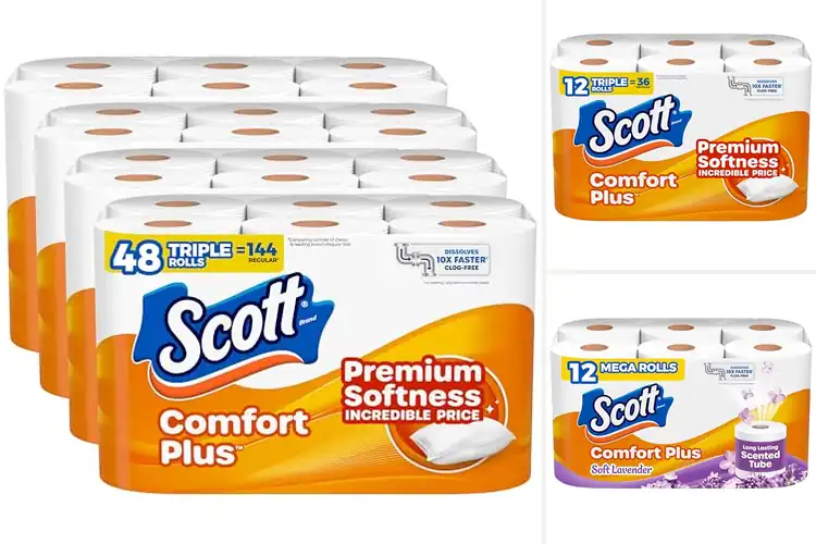 Detailed view of Best Comfort Scott ComfortPlus Toilet Paper