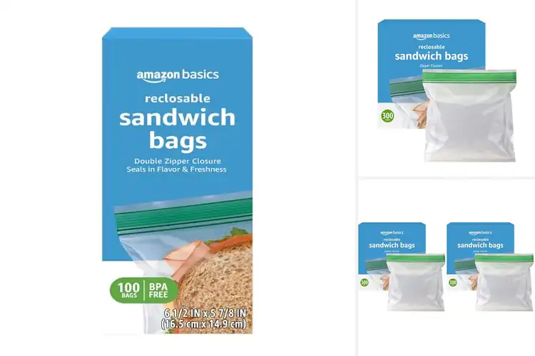 Detailed view of Best Double Zipper Sandwich Bags