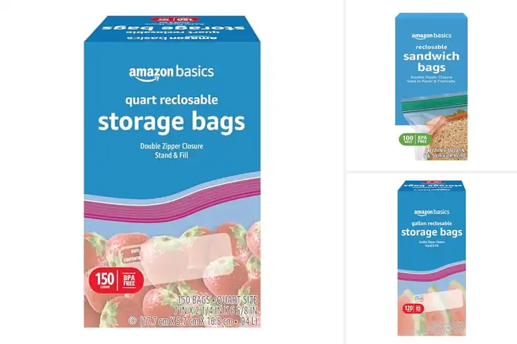 Detailed view of Best Double Zipper Storage Bags