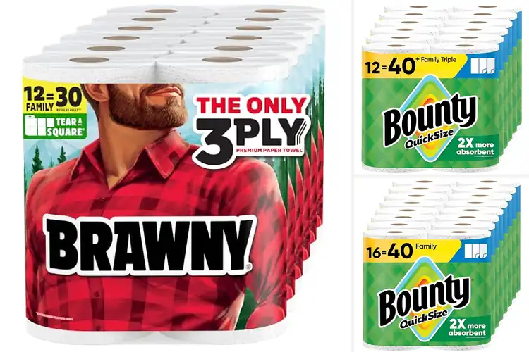 Detailed view of Best Family Roll Paper Towels: Tackle Messes with Ease