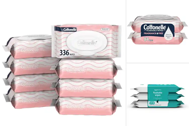 Detailed view of Best Fragrance Free Flushable Wipes