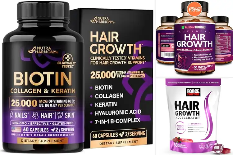 Detailed view of Best Hair Growth Vitamins for Stronger, Fuller Hair