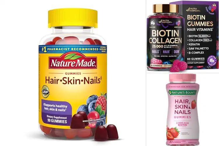 Detailed view of Best Hair Skin And Nails Gummies For Men