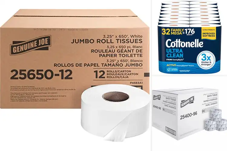Detailed view of Best Large Count Bath Tissues