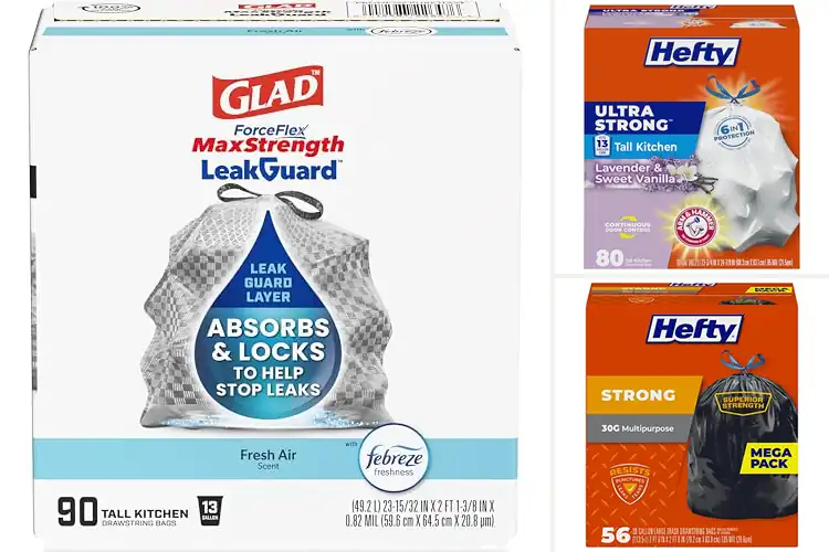 Detailed view of Best Leak Proof Trash Bags
