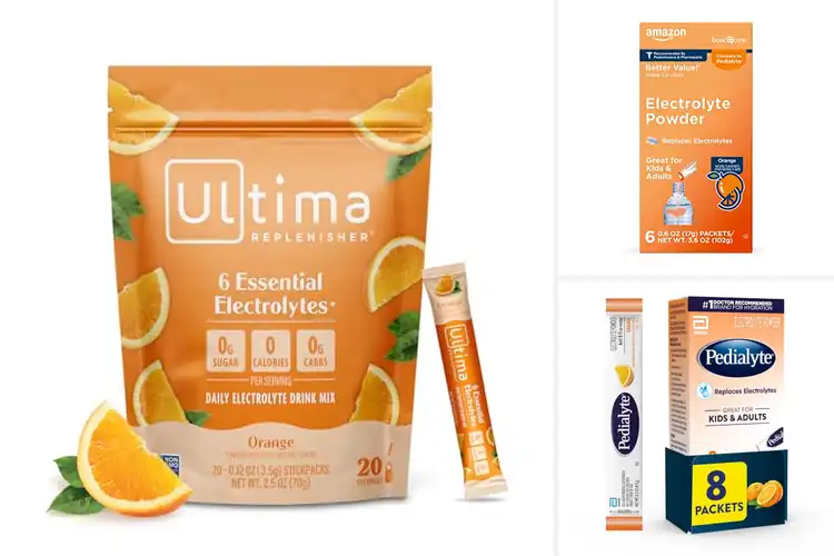 Detailed view of Best Orange Flavor Electrolyte Packets