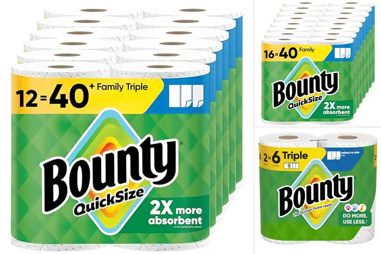 Detailed view of Best Quick Size Paper Towels: 10 Super Absorbent Rolls
