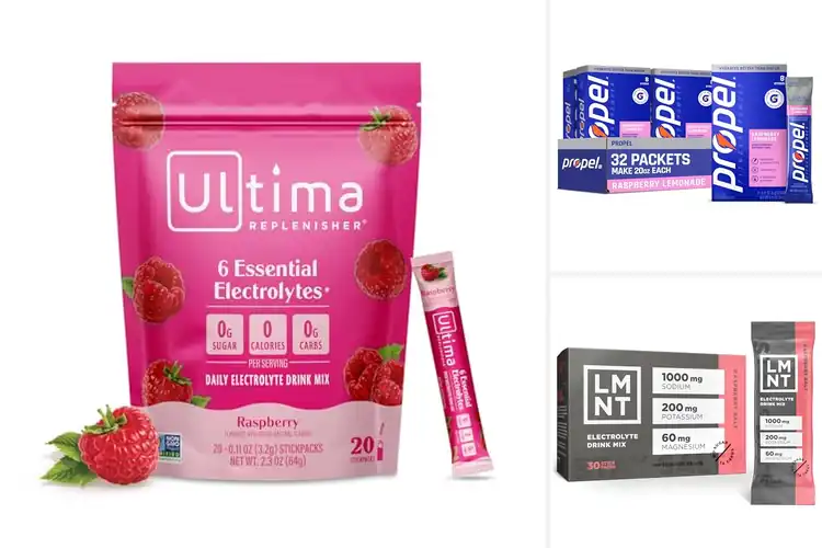 Detailed view of Best Raspberry Flavor Electrolyte Packets