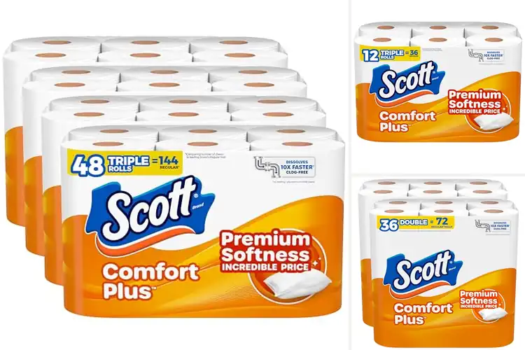 Detailed view of Best Scott ComfortPlus Toilet Paper