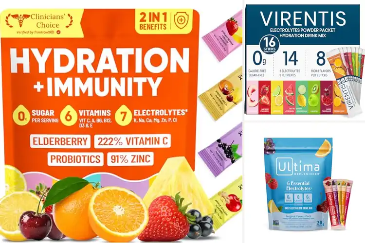 Detailed view of Best Six Electrolyte Packets With Vitamins