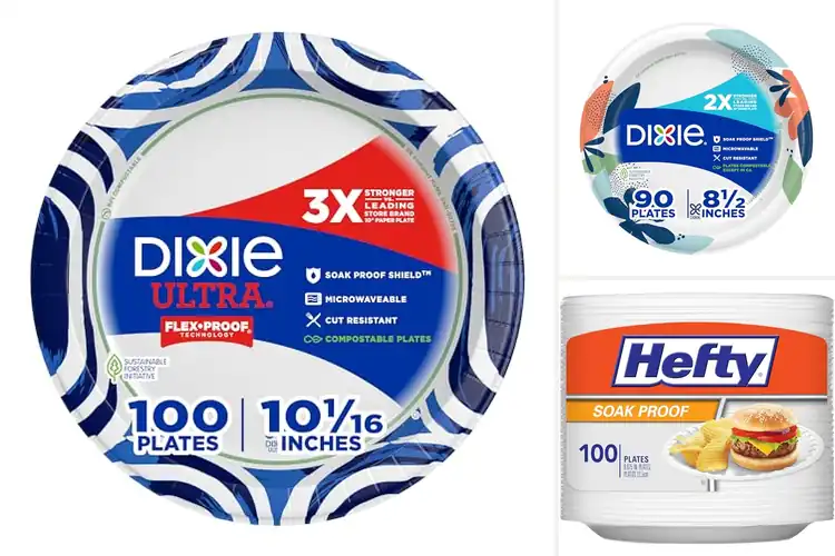 Detailed view of Best Soak Proof Disposable Plates