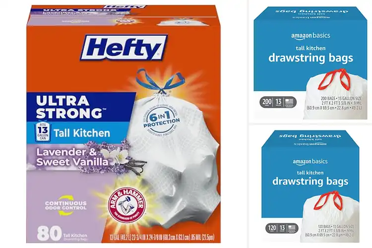 Detailed view of Best Tall Kitchen Trash Bags: Odor-Free & Clean